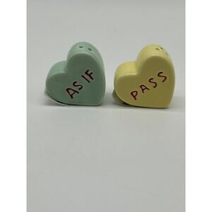 Cracker Barrel Conversation Hearts Salt And Pepper Shaker Be Mine Valentines